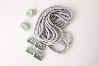 Shoelaces light grey - for Interlaken Navy